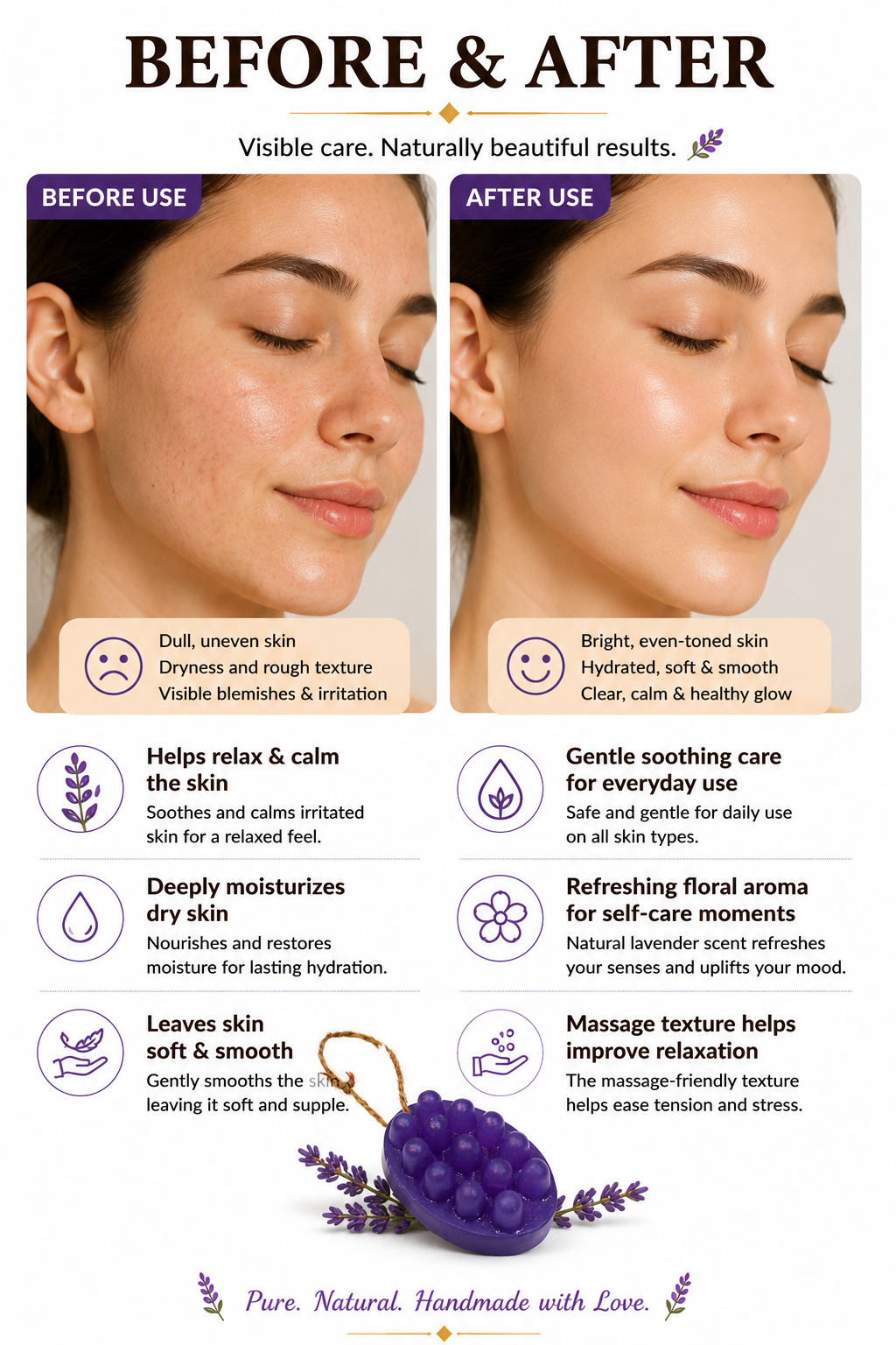 Lavender Calm Massage Bar